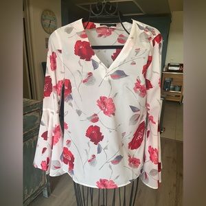 Banana Republic floral blouse